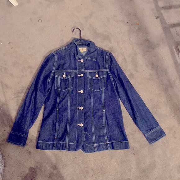 Dark Blue Denim Jacket - Picture 1 of 2